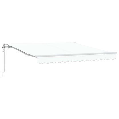 vidaXL Einziehbare Markise Weiß 300 x 250 cm Stoff