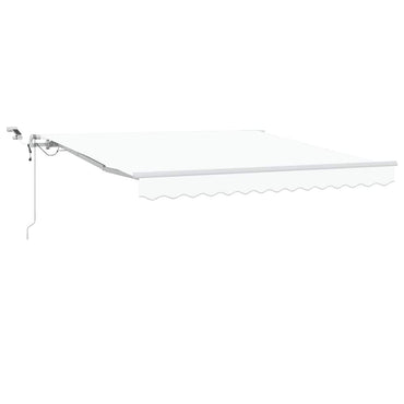 vidaXL Einziehbare Markise Weiß 300 x 250 cm Polyester und Metall