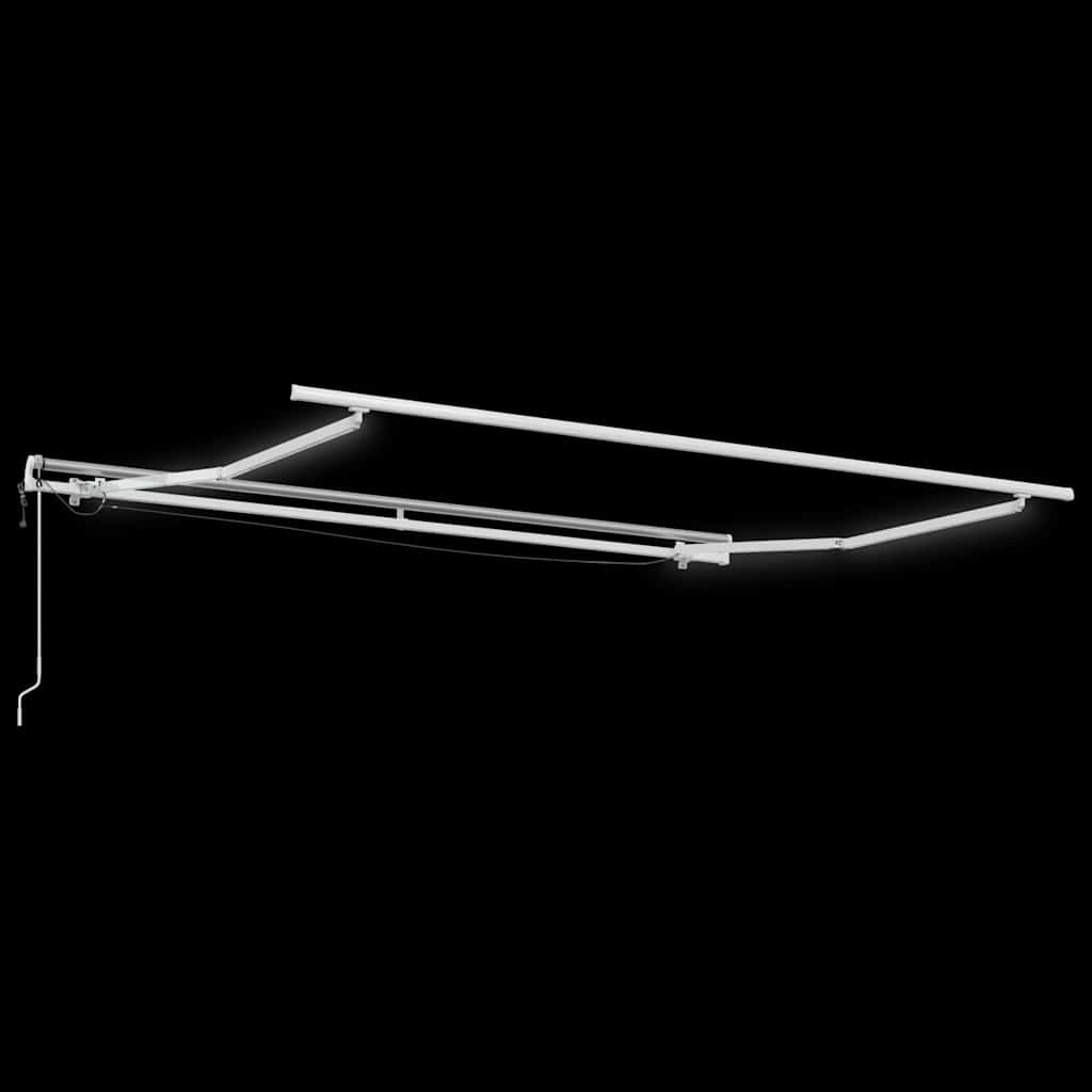 vidaXL Einziehbare Markise Weiß 300 x 250 cm Polyester und Metall