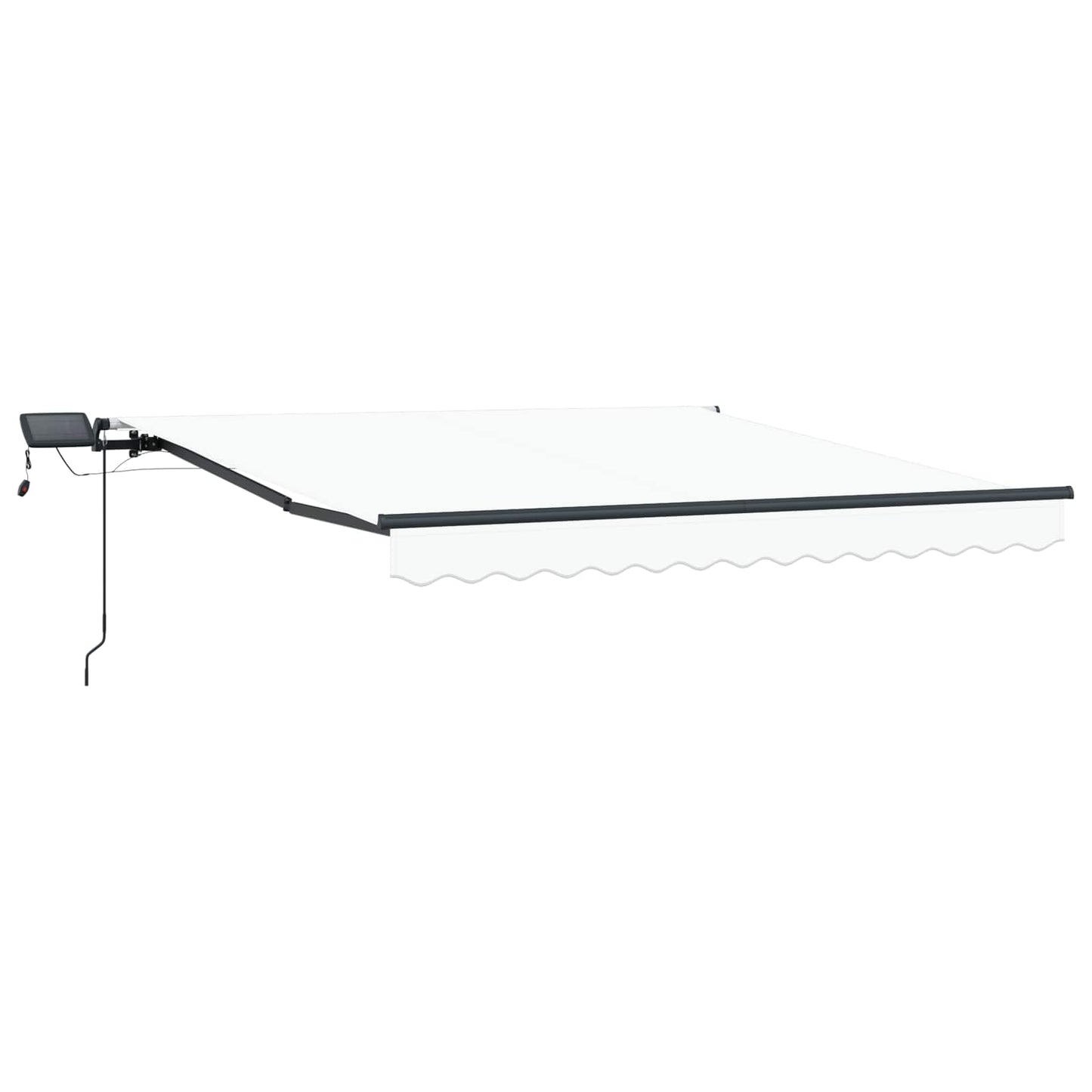 vidaXL Einziehbare Markise Weiß 300 x 250 cm Stoff