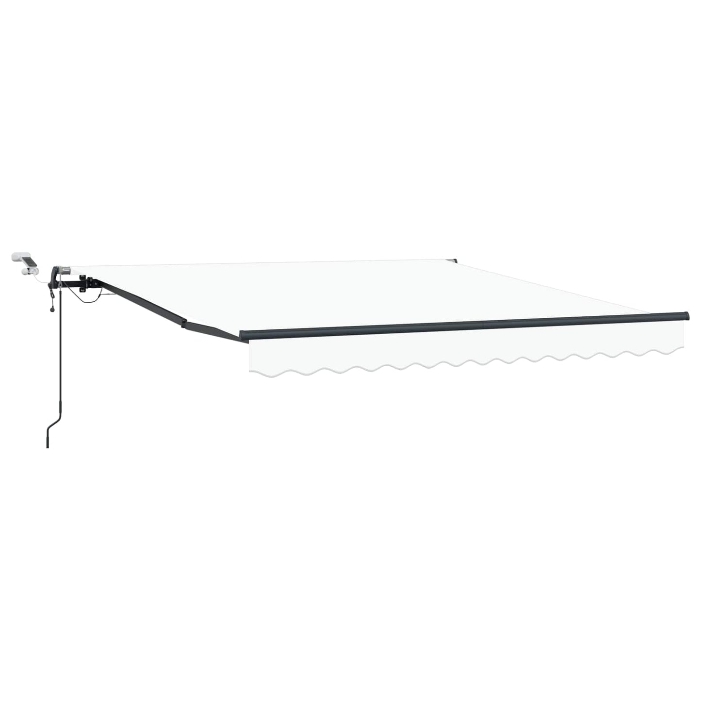 vidaXL Einziehbare Markise mit Weiß 300 x 250 cm Stoff