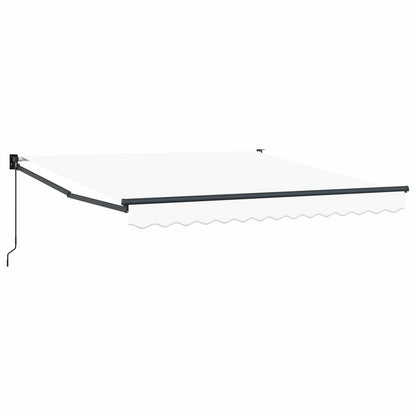 vidaXL Markise Weiß 3 x 2,5 m Polyester und Metall