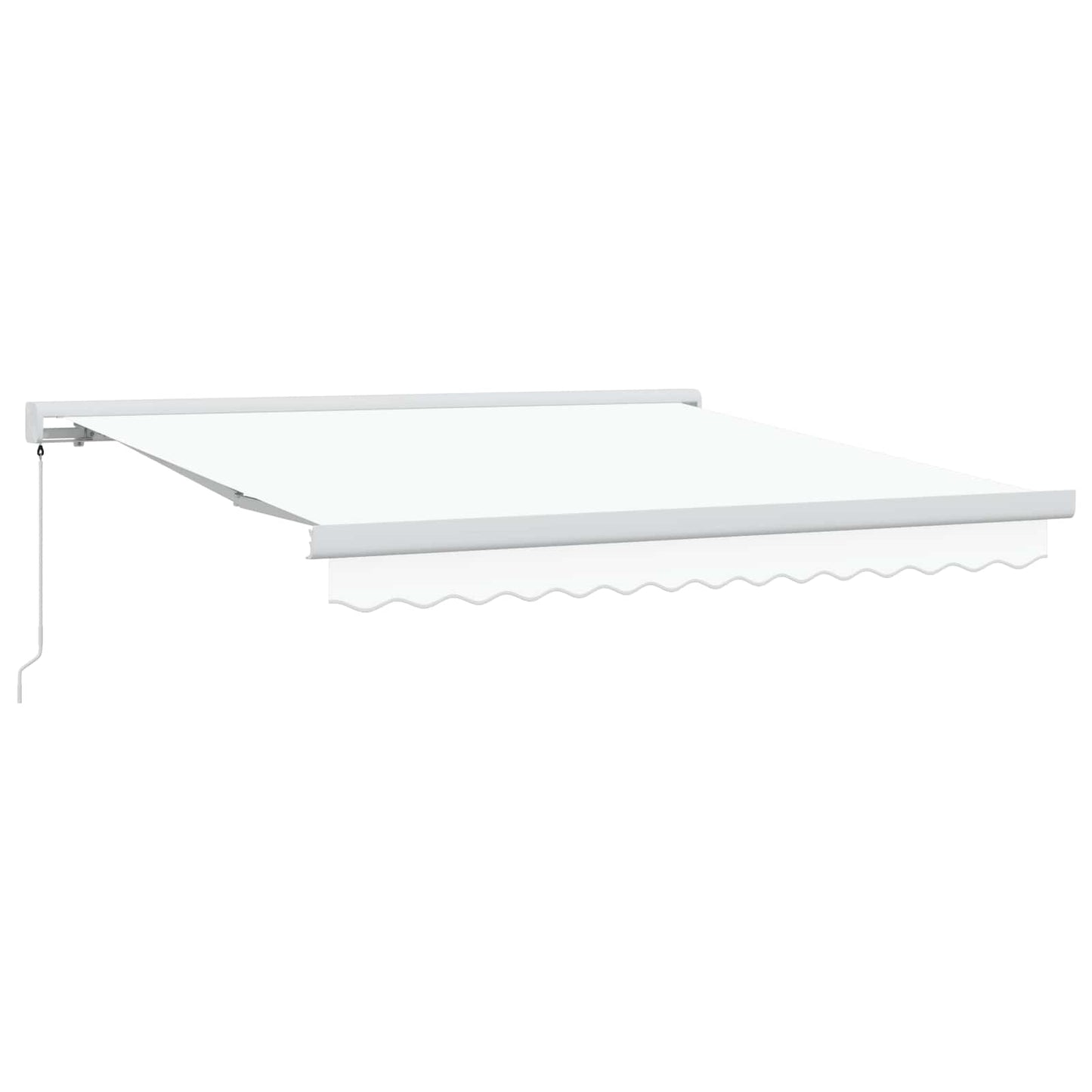 vidaXL Einziehbare Markise Weiß 300 x 250 cm Stoff und Metall