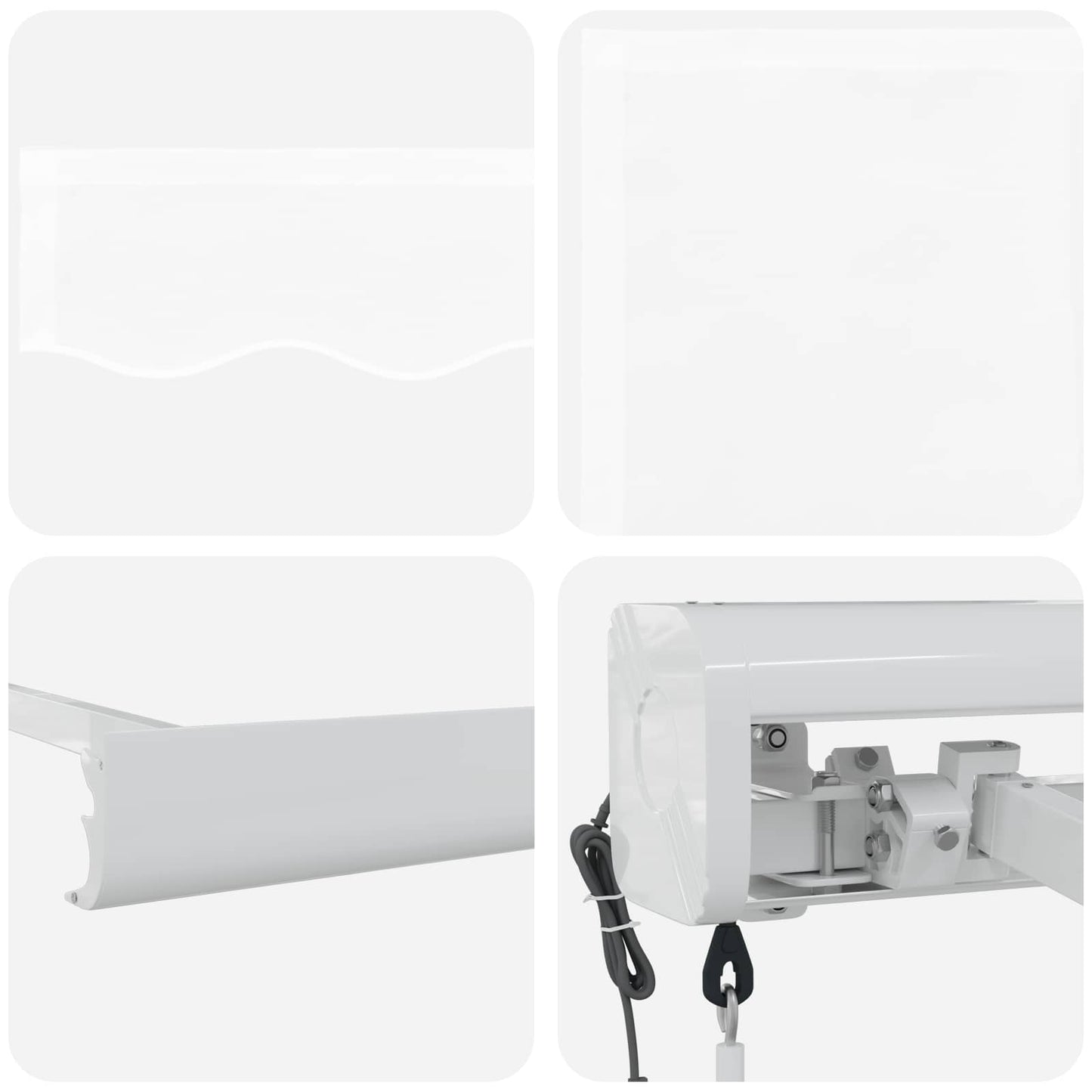 vidaXL Markise Weiß 300 x 250 x 165 cm Polyester und Aluminium