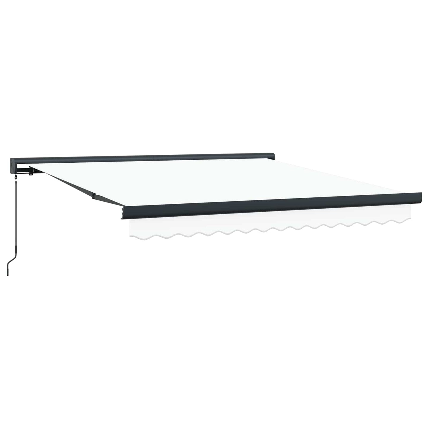 vidaXL Einziehbare Markise Weiß 300 x 250 cm Stoff und Metall