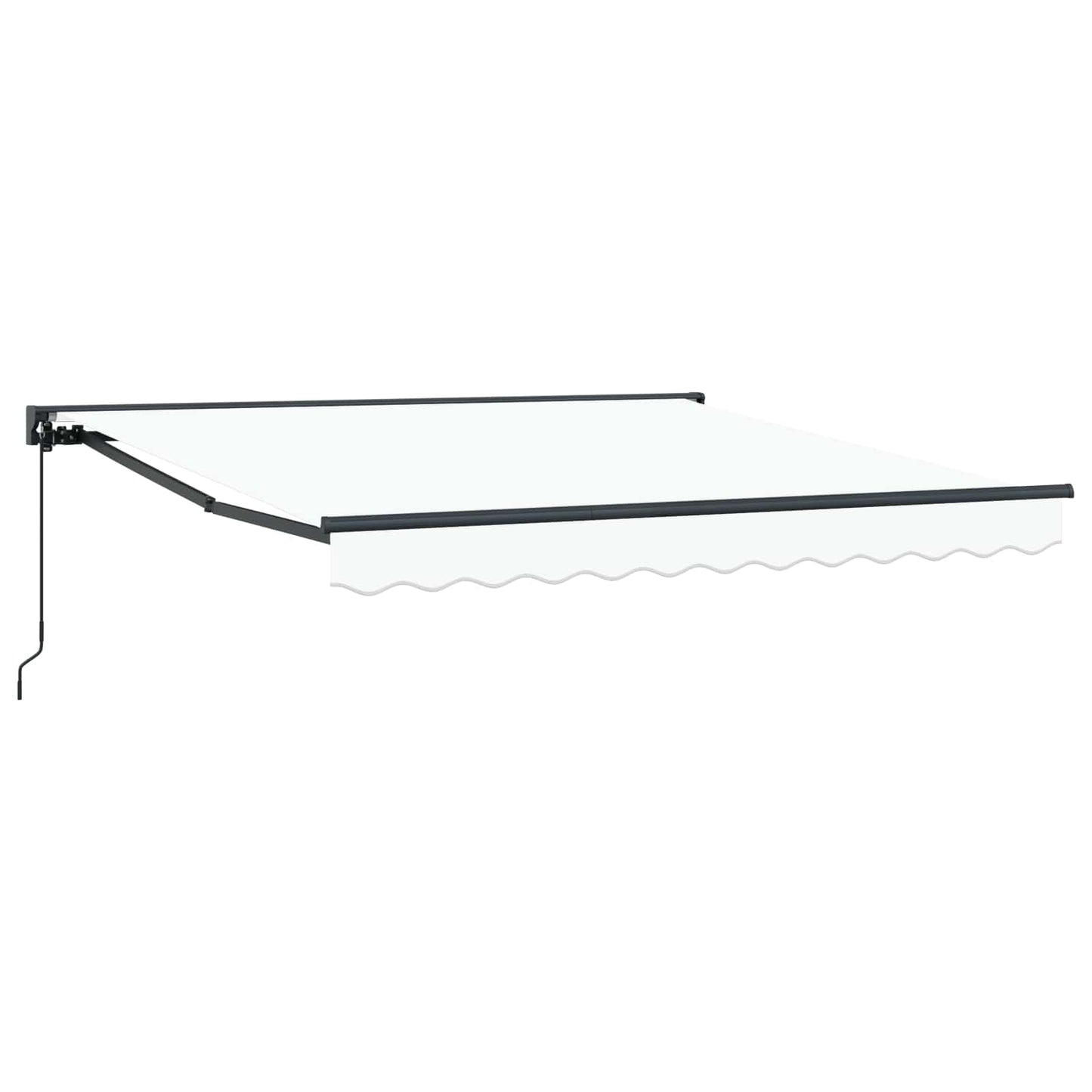 vidaXL Einziehbare Markise Weiß 300 x 250 cm Polyester und Metall