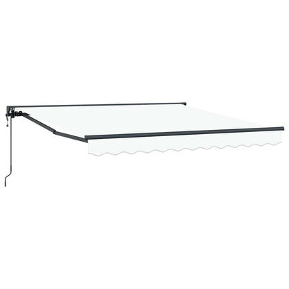 vidaXL Einziehbare Markise Weiß 300 x 250 cm Polyester und Metall