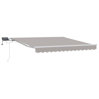 vidaXL Einziehbare Markise Hellgrau 300 x 250 cm Stoff und Stahl
