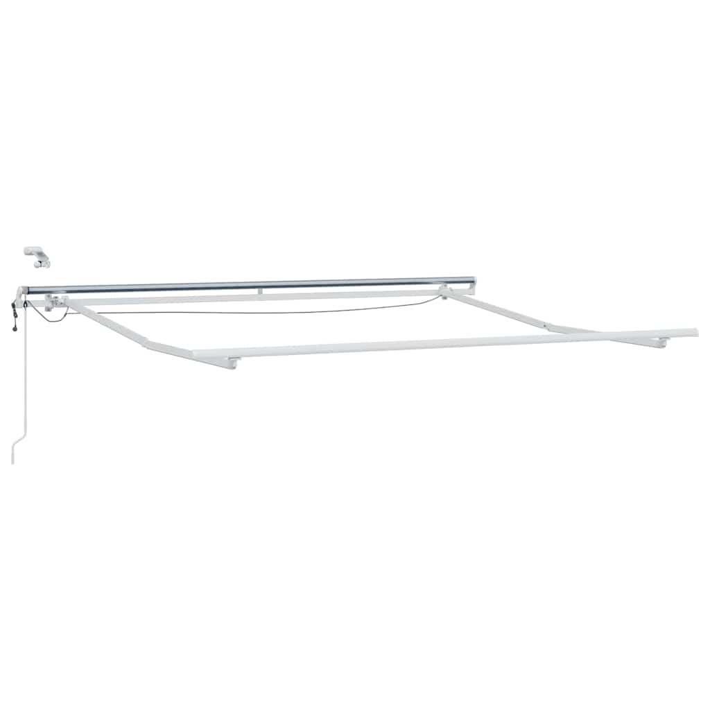 vidaXL Einziehbare Markise Hellgrau 300 x 250 cm Polyester und Metall