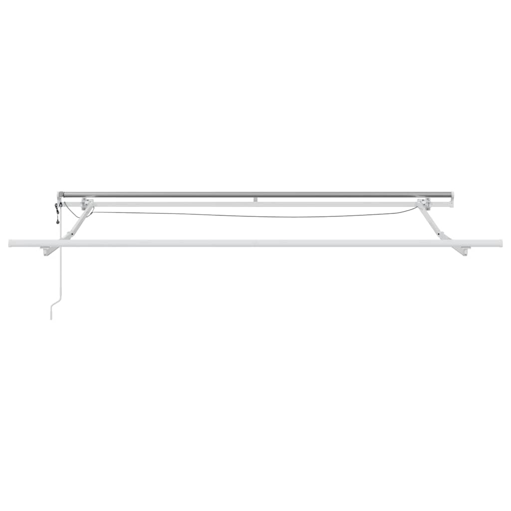 vidaXL Einziehbare Markise Hellgrau 300 x 250 cm Polyester und Metall