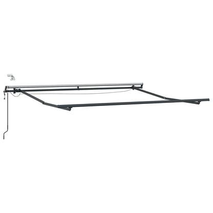 vidaXL Einziehbare Markise mit Hellgrau 300 x 250 cm Stoff
