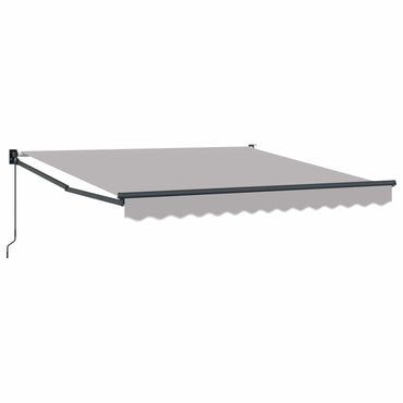 vidaXL Markise Hellgrau 3 x 2,5 m Polyester und Metall