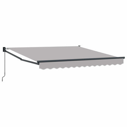 vidaXL Markise Hellgrau 3 x 2,5 m Polyester und Metall