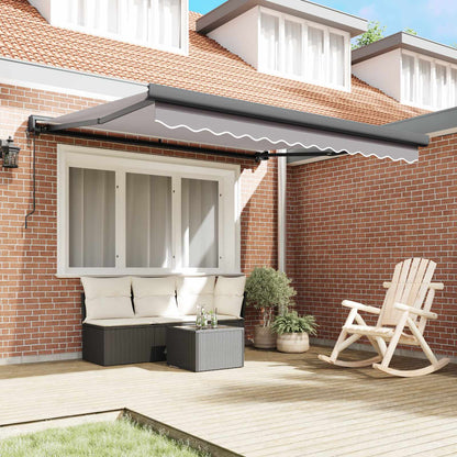 vidaXL Markise Hellgrau 300 x 250 x 165 cm Polyester und Aluminium