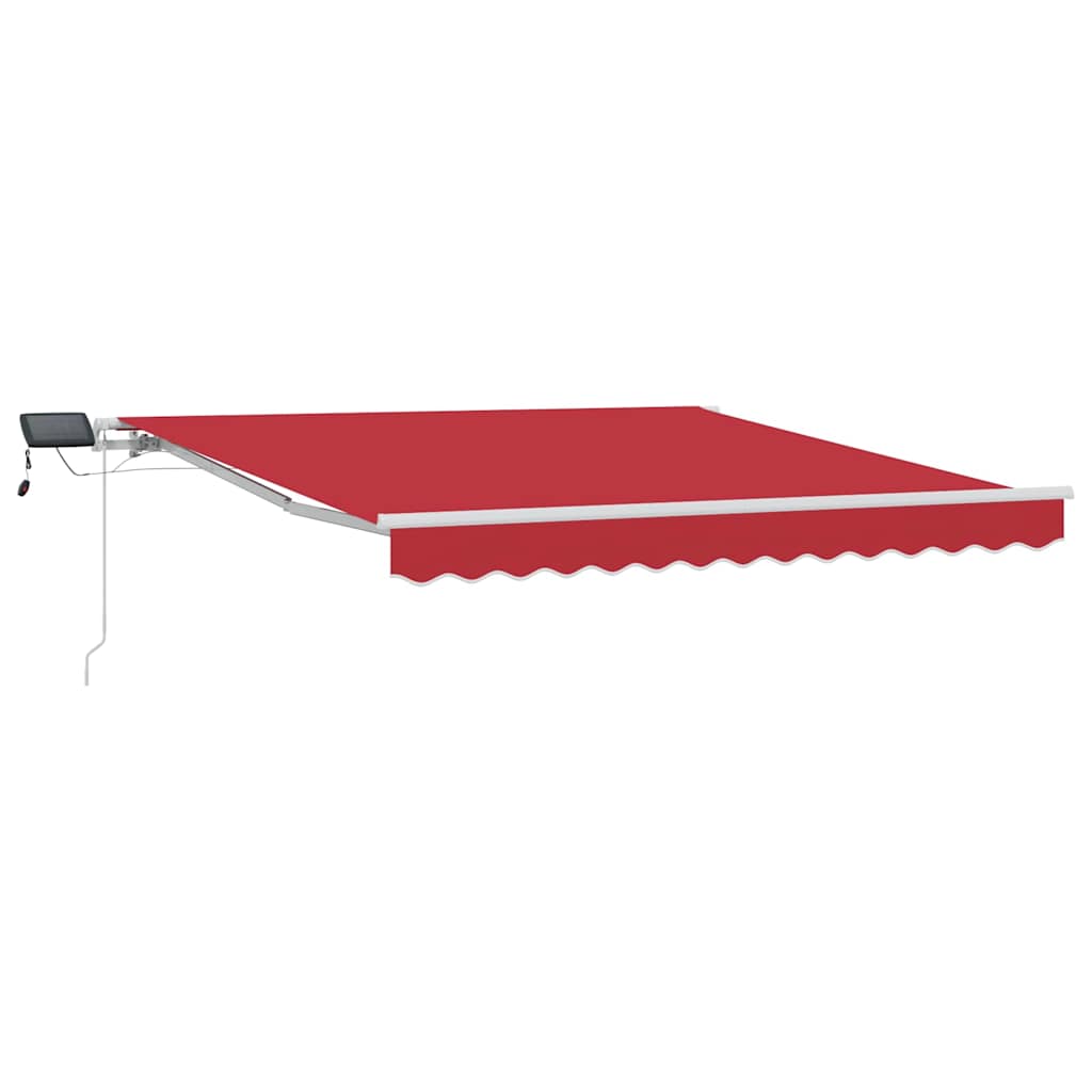 vidaXL Einziehbare Markise Rot 300 x 250 cm Stoff und Stahl