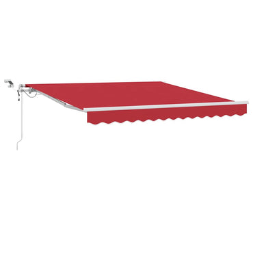 vidaXL Einziehbare Markise Rot 300 x 250 cm Polyester und Metall