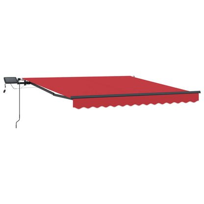 vidaXL Einziehbare Markise Rot 300 x 250 cm Stoff