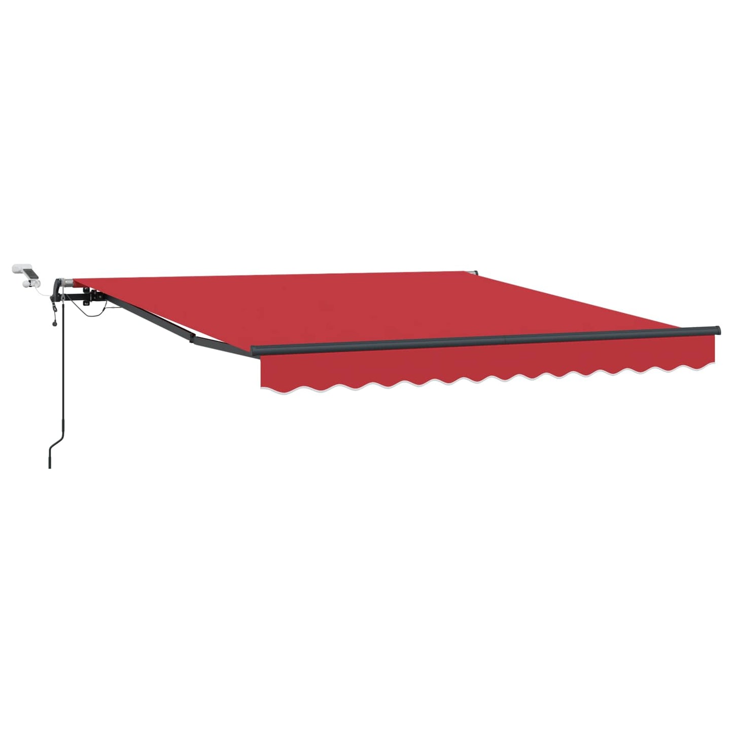 vidaXL Einziehbare Markise mit Rot 300 x 250 cm Stoff
