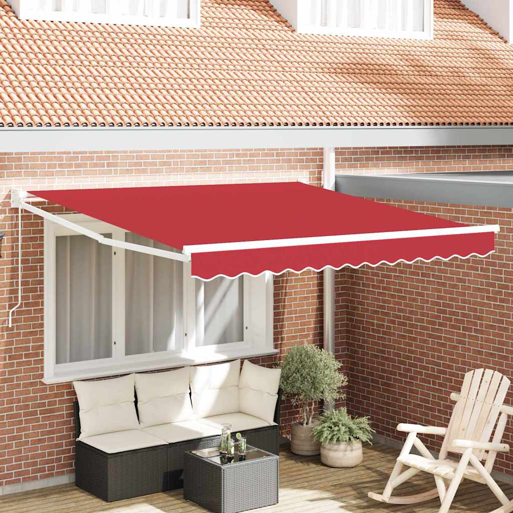 vidaXL Einziehbare Markise Rot 300x250 cm Stoff