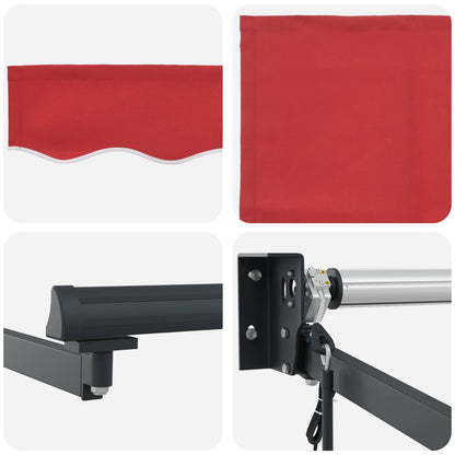 vidaXL Markise Rot 300 x 250 x 165 cm Polyester