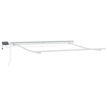 vidaXL Einziehbare Markise Grün und Gelb 300 x 250 cm Stoff und Stahl