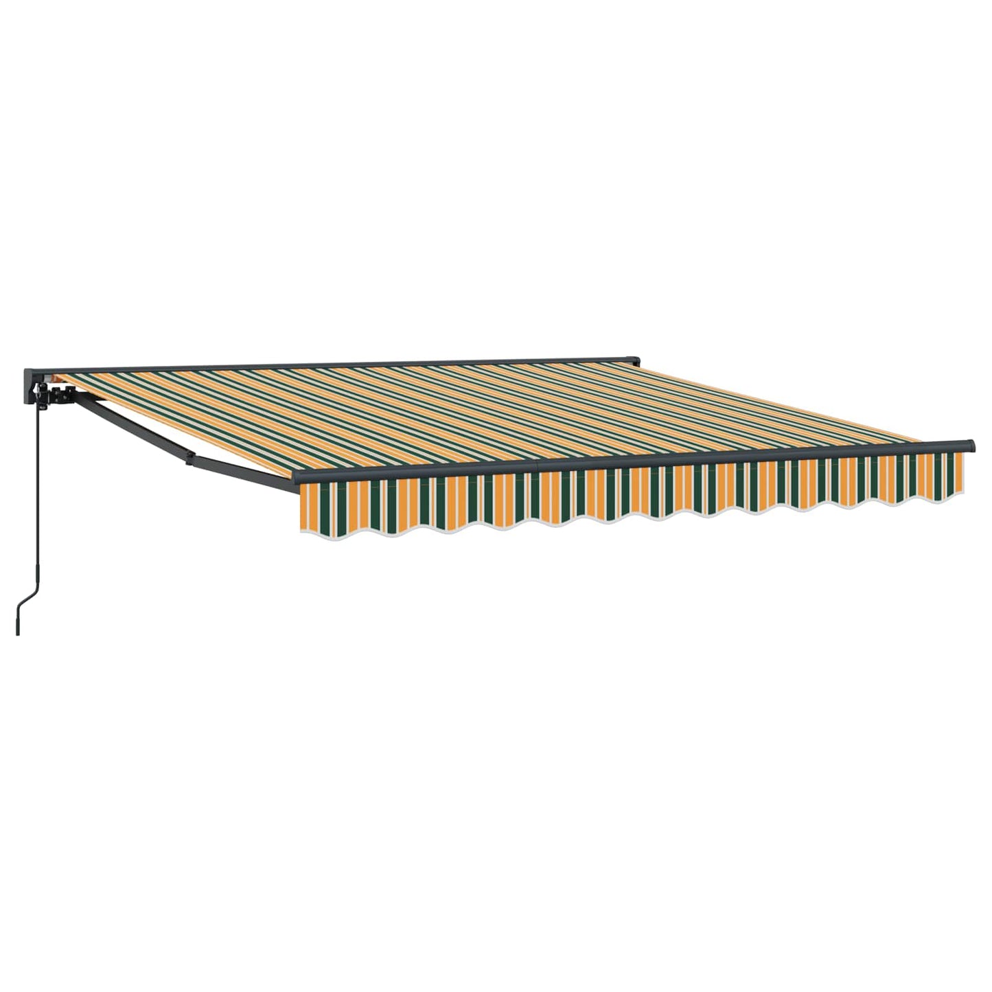 vidaXL Einziehbare Markise Grün und Gelb 300 x 250 cm
