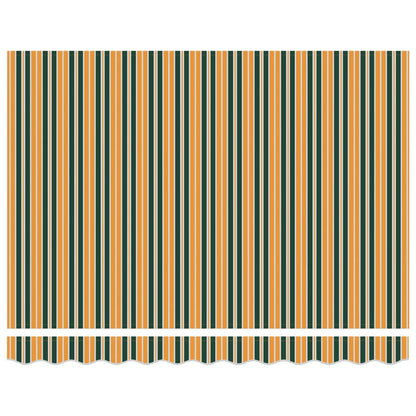 vidaXL Einziehbare Markise Grün und Gelb 300 x 250 cm