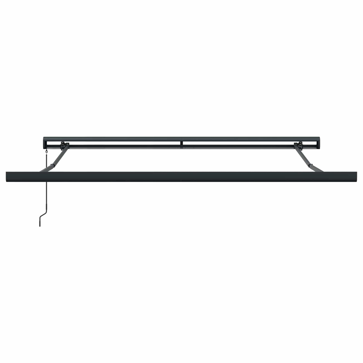 vidaXL Einziehbare Markise Grün und Weiß 300 x 250 cm Stoff und Metall