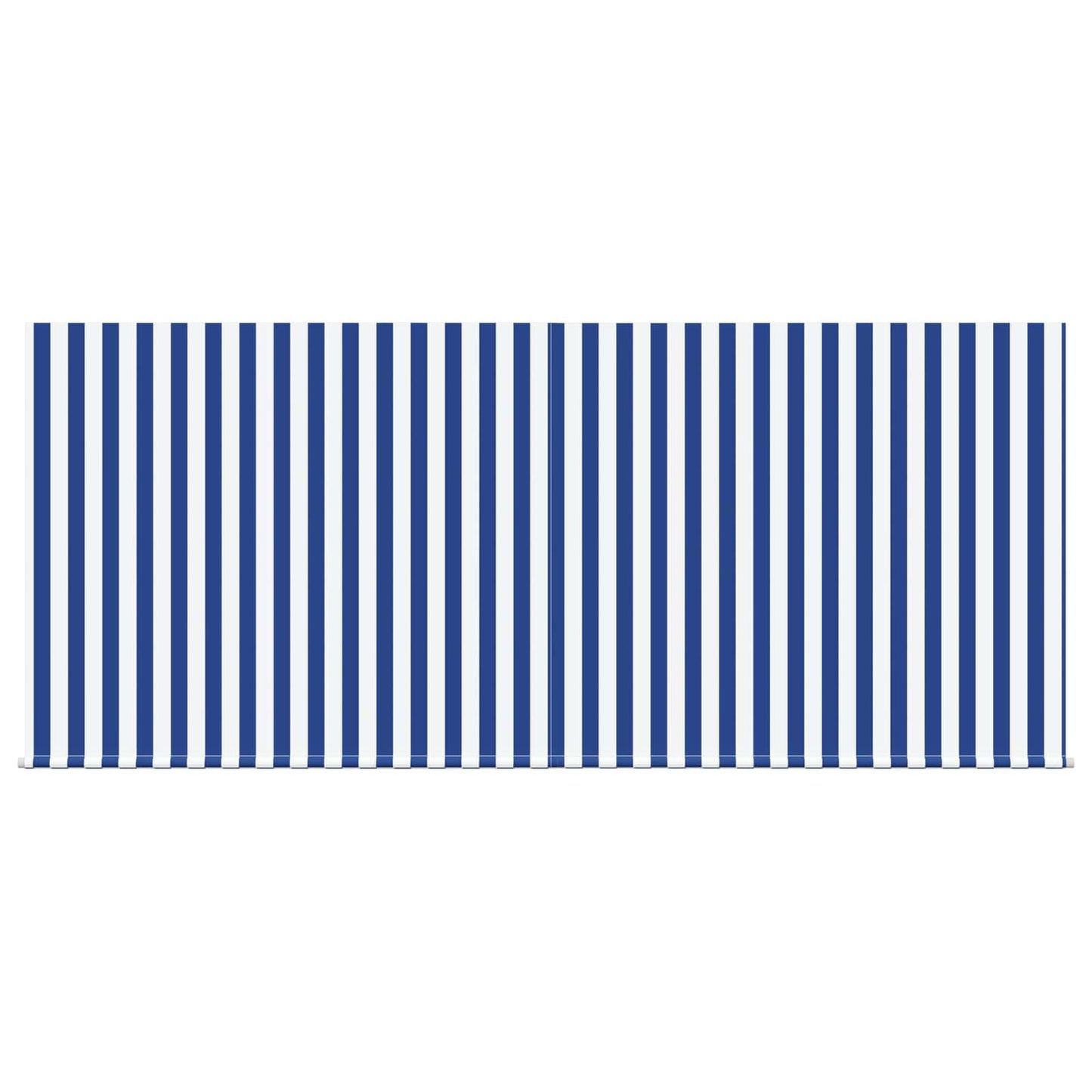 Einziehbare Markise Blau und Weiß 350 x 250 cm