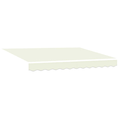 vidaXL Einziehbare Markise Creme 350 x 250 cm Polyester und Metall