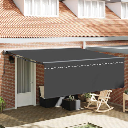 vidaXL Einziehbare Markise Gelb und Weiß 350 x 250 cm