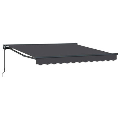 vidaXL Einziehbare Markise Anthrazit 350 x 250 cm Polyester und Metall