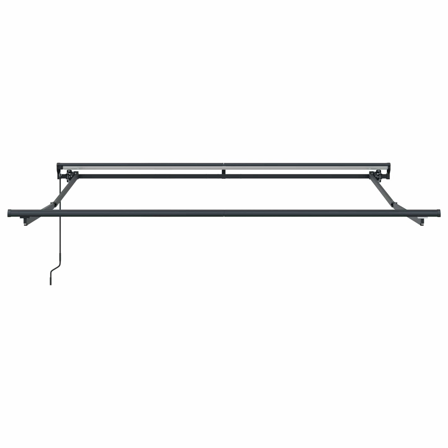vidaXL Einziehbare Markise Anthrazit 350 x 250 cm Polyester und Metall