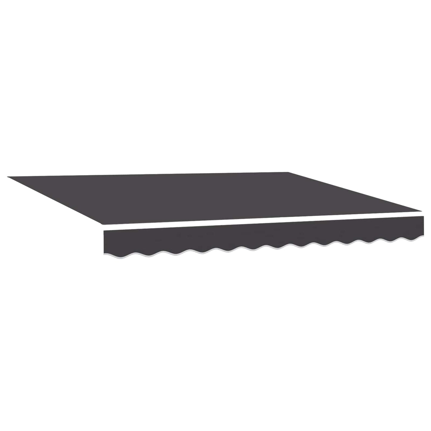 vidaXL Einziehbare Markise Anthrazit 350x250 cm Stoff