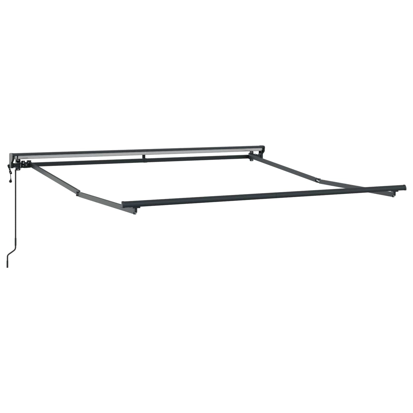vidaXL Einziehbare Markise Anthrazit 350x250 cm Stoff