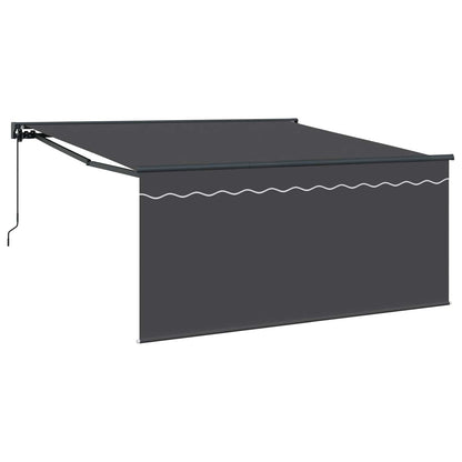 vidaXL Einziehbare Markise Anthrazit 350 x 300 cm