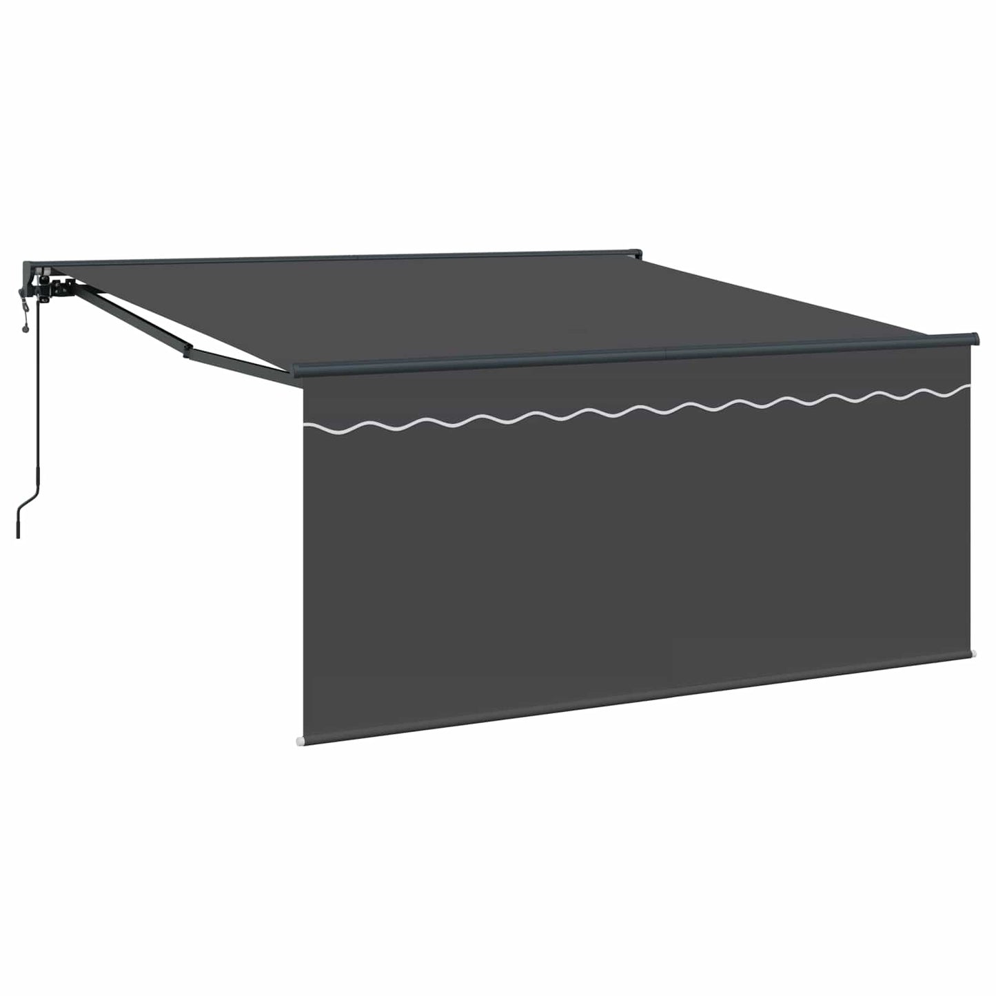 vidaXL Einziehbare Markise Anthrazit 350 x 250 cm
