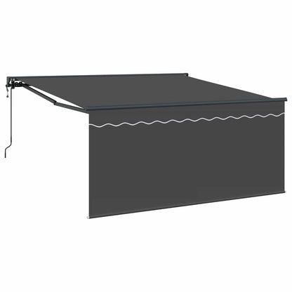 vidaXL Einziehbare Markise Anthrazit 350 x 250 cm
