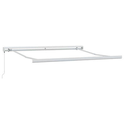 vidaXL Einziehbare Markise Rot und Schwarz 350 x 250 cm