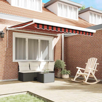vidaXL Markise Rot und Schwarz 350 x 250 x 165 cm