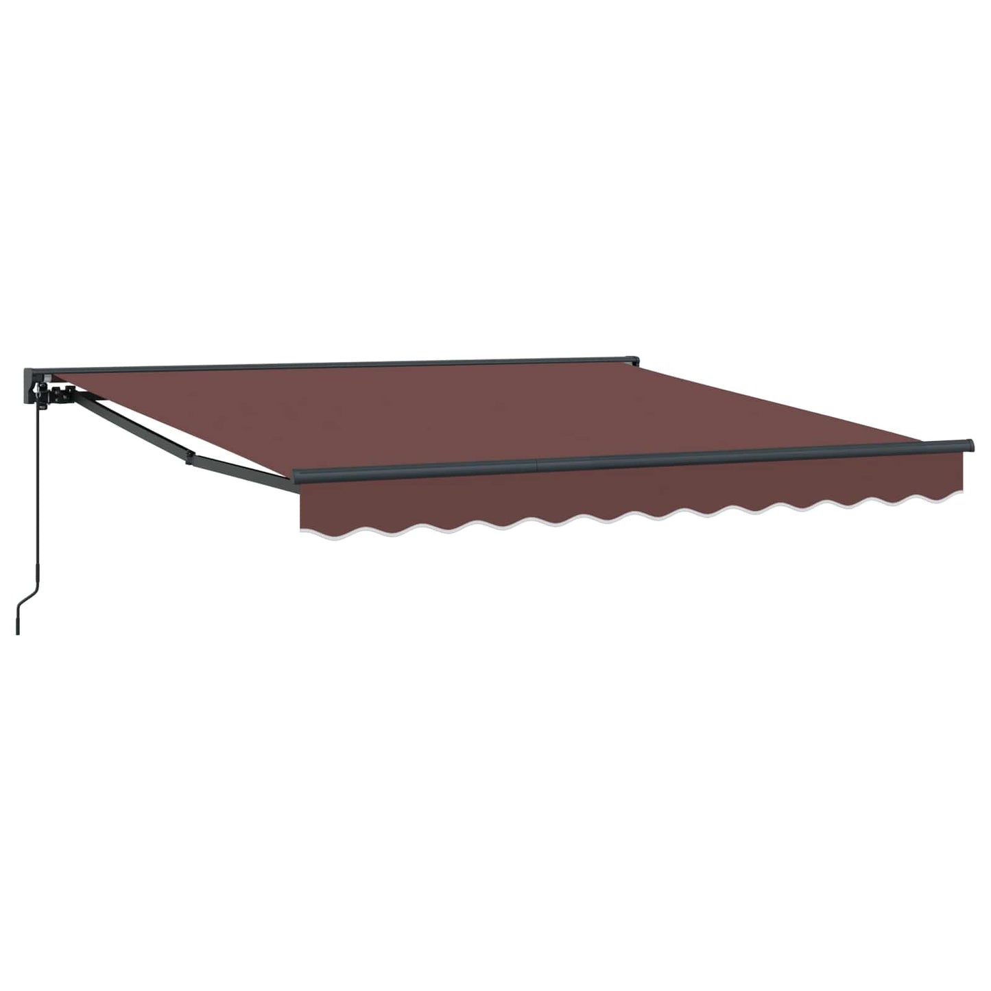 vidaXL Einziehbare Markise Braun 350 x 250 cm Polyester und Metall