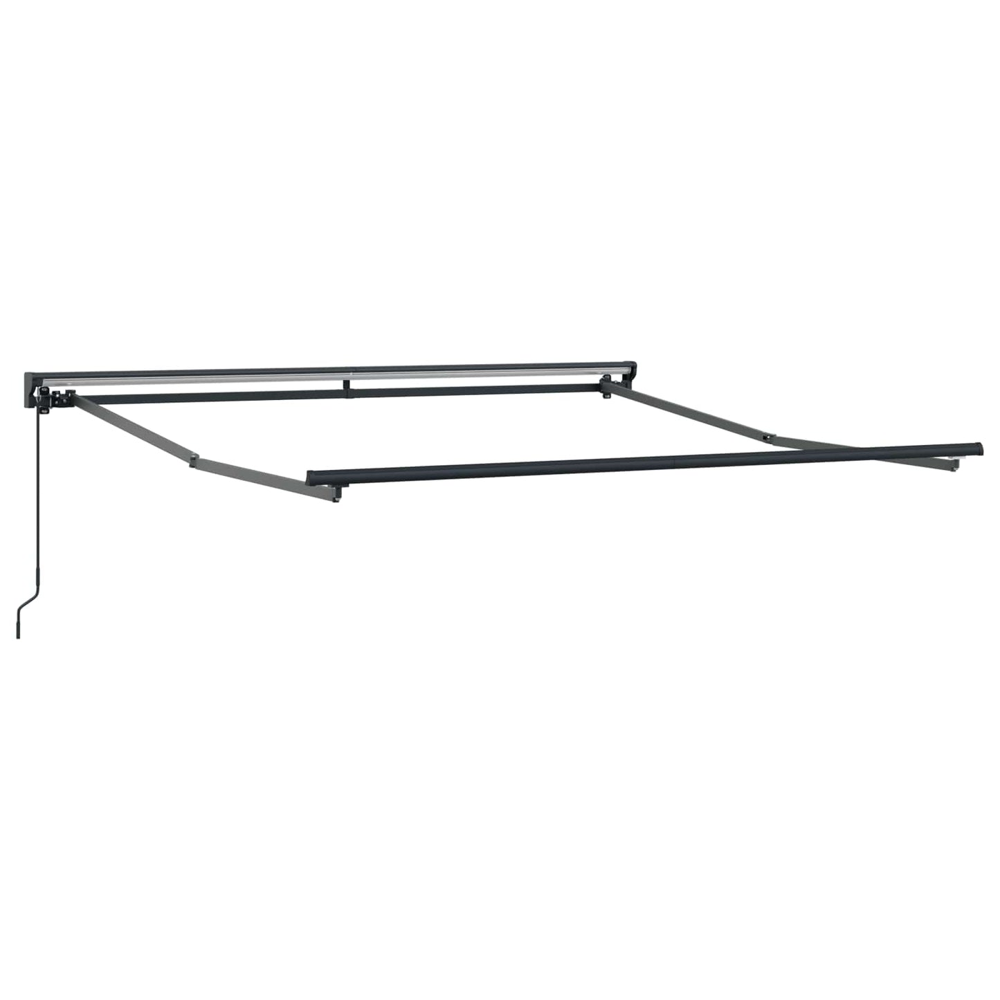 vidaXL Einziehbare Markise Braun 350 x 250 cm Polyester und Metall