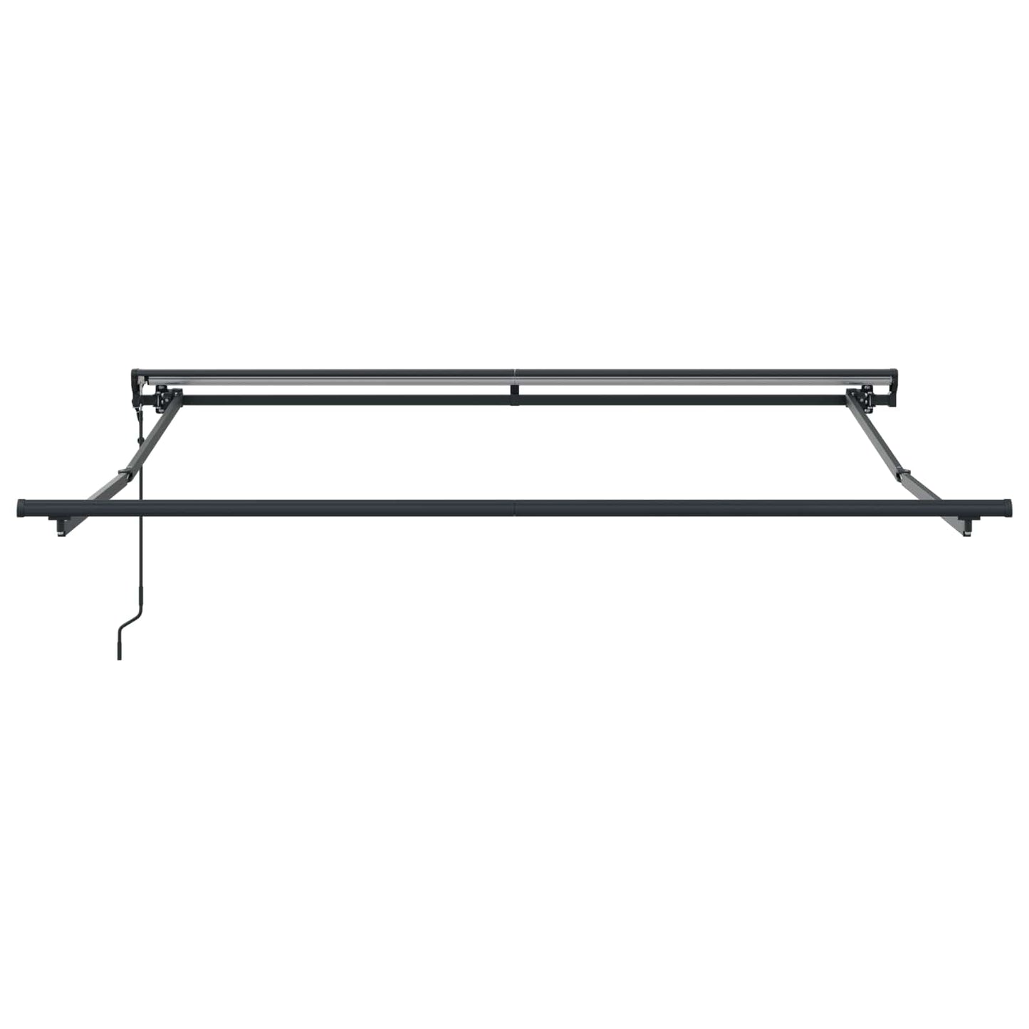 vidaXL Einziehbare Markise Braun 350 x 250 cm Polyester und Metall