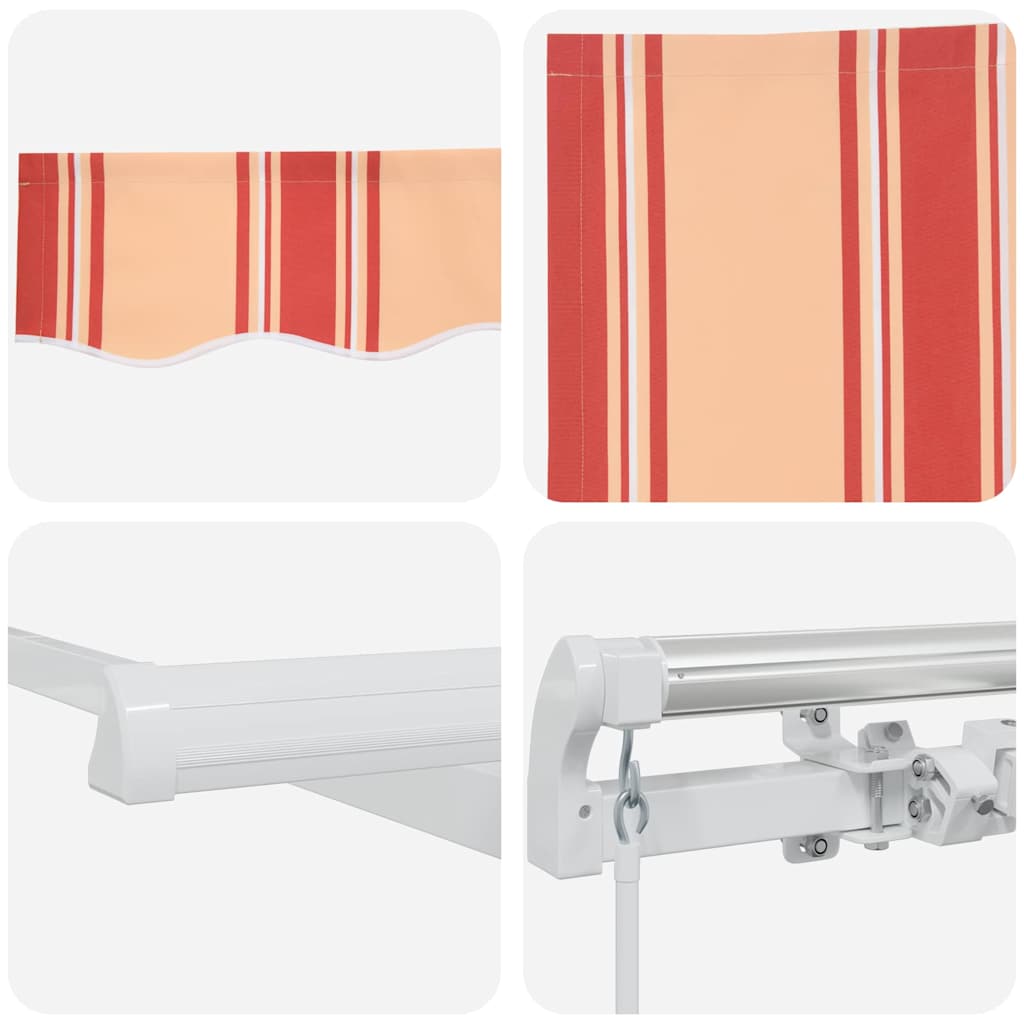 vidaXL Markise Gelb und Orange 350 x 250 x 165 cm Polyester