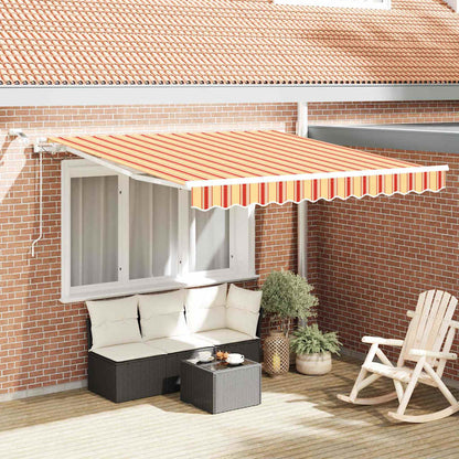 vidaXL Einziehbare Markise Gelb und Orange 350 x 250 cm