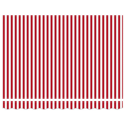 vidaXL Einziehbare Markise Rot und Weiß 350 x 250 cm
