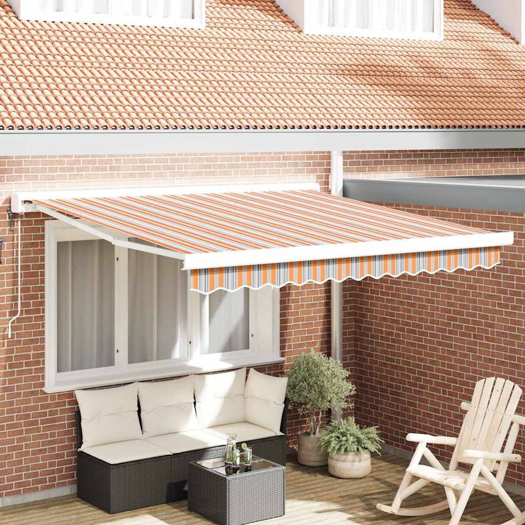 vidaXL Markise Mehrfarbig 350 x 250 x 165 cm Polyester und Aluminium