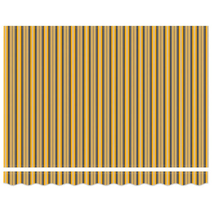 Einziehbare Markise Mehrfarbig 350 x 250 cm Stoff