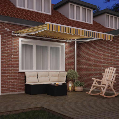 vidaXL Einziehbare Markise Mehrfarbig 350 x 250 cm