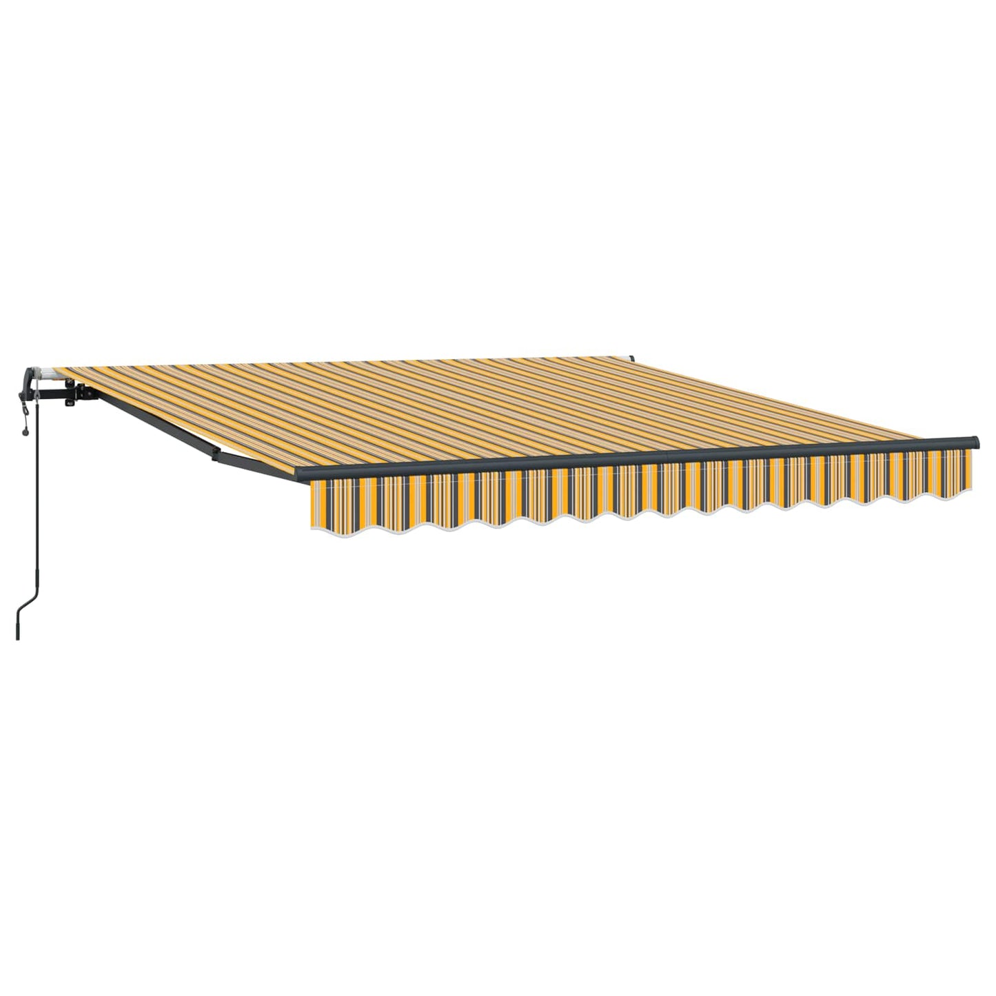 vidaXL Einziehbare Markise Mehrfarbig 350 x 250 cm Stoff und Aluminium